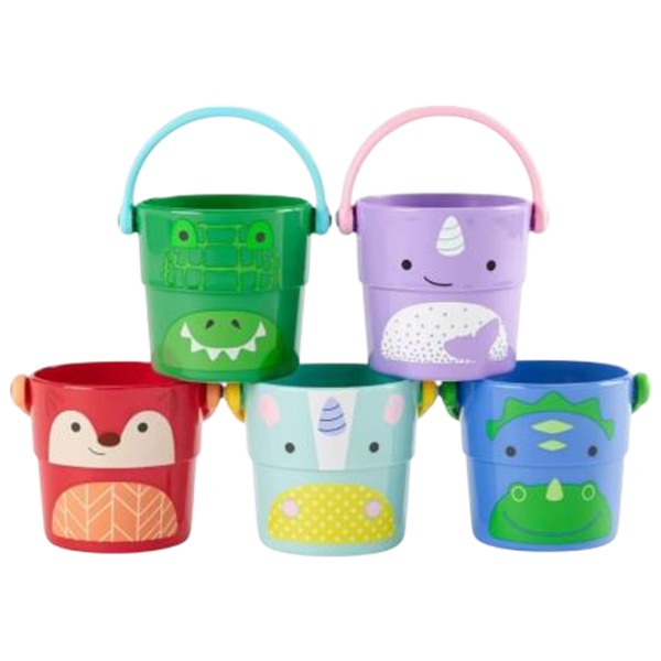 Игрушки для ванной Skip Hop Multi Zoo Stack&Pour от 9 месяцев photo 1