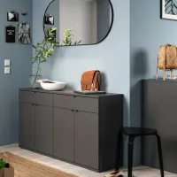 Comodă Ikea Vihals 75 x 140 x 37 / MDF / Sur închis photo 4