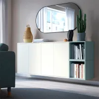 Comodă Ikea Eket 70 x 175 x 35 / MDF / Alb photo 3