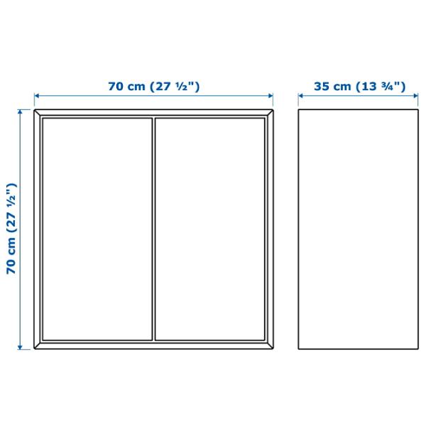 Comodă Ikea Eket 70 x 175 x 35 / MDF / Alb photo 4