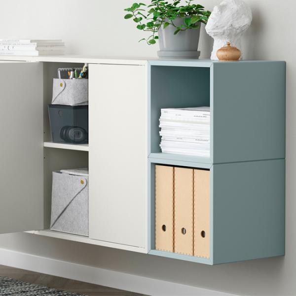 Comodă Ikea Eket 70 x 175 x 35 / MDF / Alb photo 5