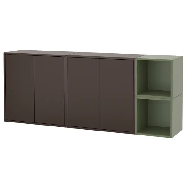 Comodă Ikea Eket 70 x 175 x 35 / MDF / Gri Verde Gri închis photo 1
