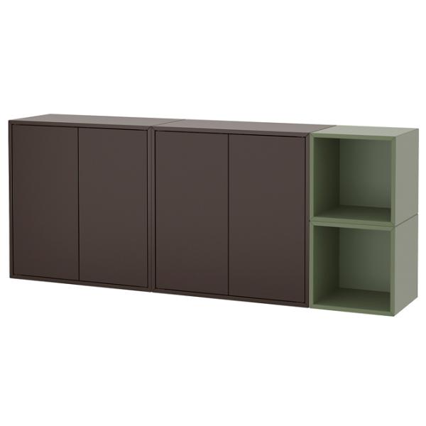 Comodă Ikea Eket 70 x 175 x 35 / MDF / Gri Verde Gri închis photo 1
