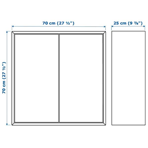 Comodă Ikea Eket 70 x 175 x 35 / MDF / Sur închis photo 6