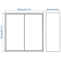 Comodă Ikea Eket 70 x 175 x 35 / MDF / Sur închis photo 6