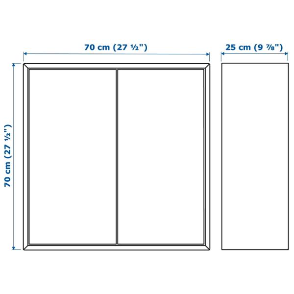 Comodă Ikea Eket 70 x 175 x 35 / MDF / Alb photo 3