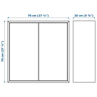 Comodă Ikea Eket 70 x 175 x 35 / MDF / Alb photo 3