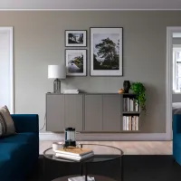 Comodă Ikea Eket 70 x 175 x 35 / MDF / Sur închis photo 3