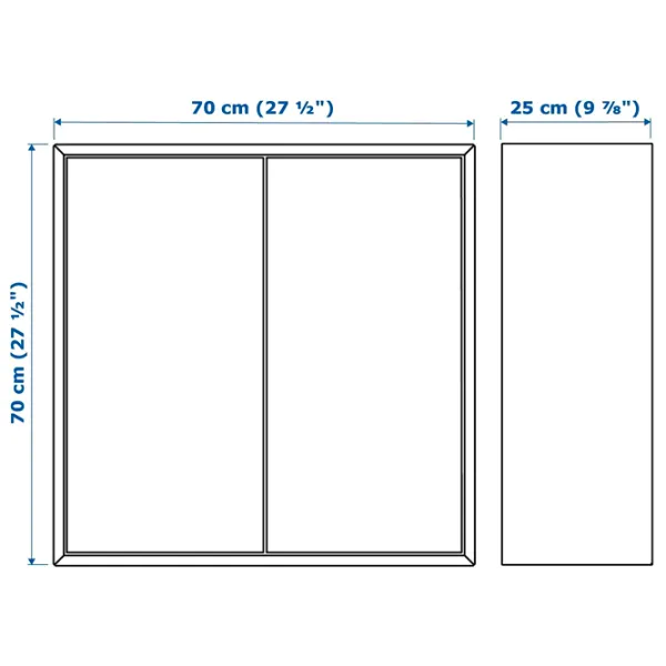 Comodă Ikea Eket 70 x 175 x 35 / MDF / Sur închis photo 6