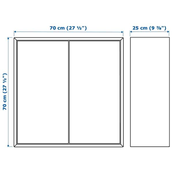 Comodă Ikea Eket 70 x 175 x 35 / MDF / Sur închis photo 6