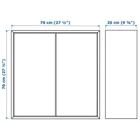 Comodă Ikea Eket 70 x 175 x 35 / MDF / Sur închis photo 6