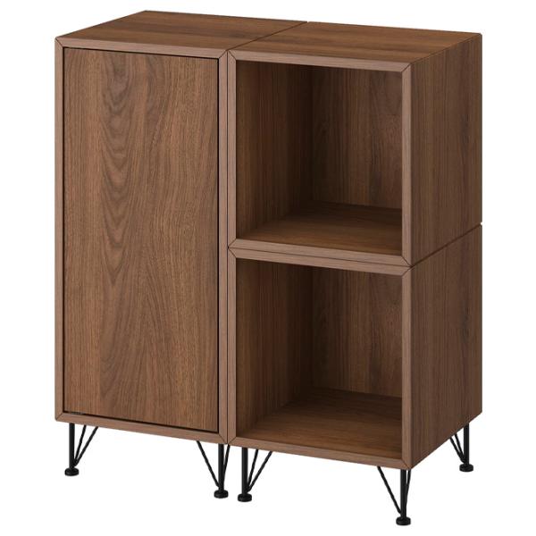 Comodă Ikea Eket 80 x 70 x 35 / MDF / Nuc photo 1