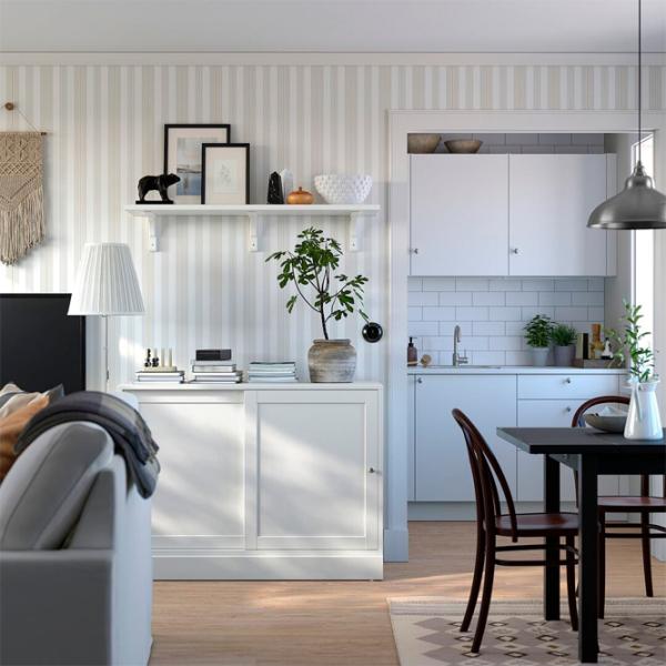 Comodă Ikea Havsta 89 x 121 x 45 / Masiv / Alb photo 3