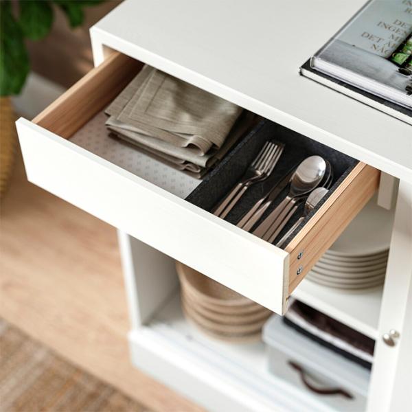 Comodă Ikea Havsta 89 x 121 x 45 / Masiv / Alb photo 4