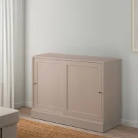 Comodă Ikea Havsta 89 x 121 x 45 / Masiv / Gri bej photo 2