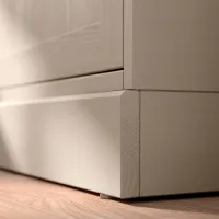Comodă Ikea Havsta 89 x 121 x 45 / Masiv / Gri bej photo 5