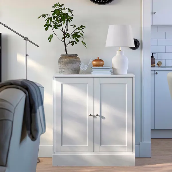 Comodă Ikea Havsta 89 x 81 x 45 / MDF / Alb photo 2