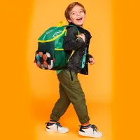 Ghiozdan pentru copii Skip Hop Spark Fotbal / Yellow Green / photo 5