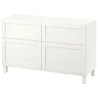 Comodă Ikea Besta/Hanviken/Stubbarp 74 x 120 x 42 / MDF / Alb