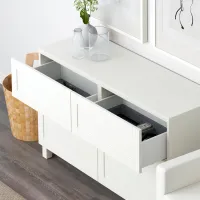 Комод Ikea Besta/Hanviken/Stubbarp 74 x 120 x 42см / МДФ / Белый photo 4