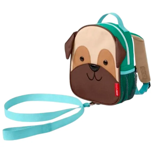 Ghiozdan pentru copii Skip Hop Zoo Cățeluș Pug / Brown Green / photo 3