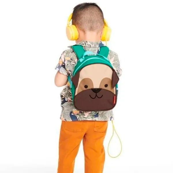 Ghiozdan pentru copii Skip Hop Zoo Cățeluș Pug / Brown Green / photo 5