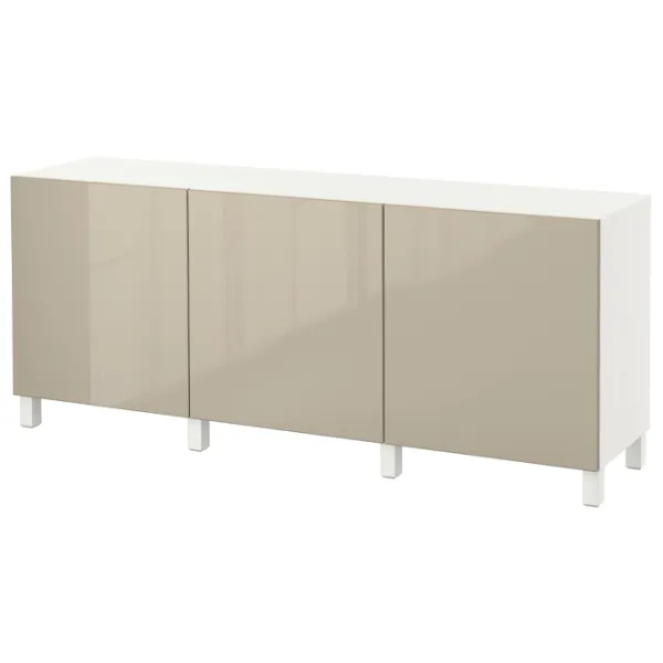 Comodă Ikea Besta/Selsviken/Stubbarp 74 x 180 x 42 / MDF / Beige photo 1