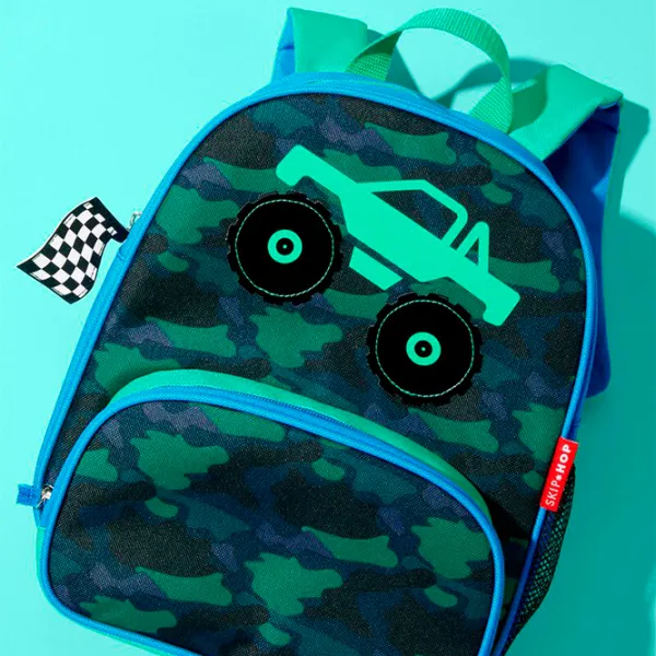 Ghiozdan pentru copii Skip Hop Spark Monster Truck / Black Green / photo 3