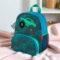 Ghiozdan pentru copii Skip Hop Spark Monster Truck / Black Green / photo 5