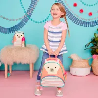 Ghiozdan pentru copii Skip Hop Zoo Lama / Pink Beige / 8l photo 5