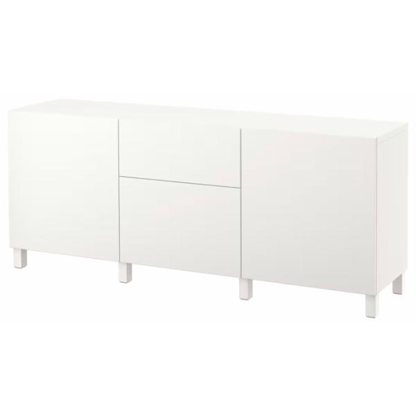 Comodă Ikea Besta/Lappviken/Stubbarp 74 x 180 x 42 / MDF / Alb photo 1