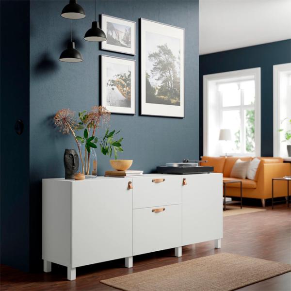 Comodă Ikea Besta/Lappviken/Stubbarp 74 x 180 x 42 / MDF / Alb photo 2