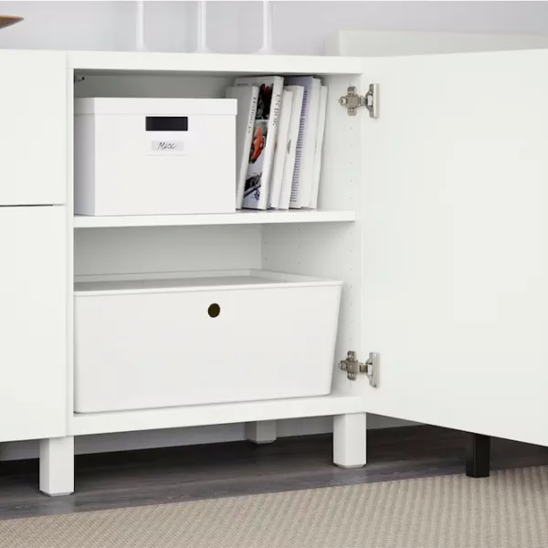 Comodă Ikea Besta/Lappviken/Stubbarp 74 x 180 x 42 / MDF / Alb photo 5