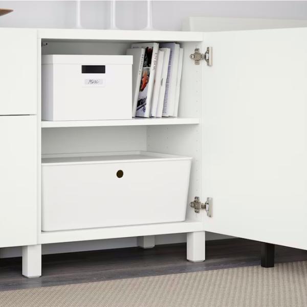 Comodă Ikea Besta/Lappviken/Stubbarp 74 x 180 x 42 / MDF / Alb photo 5