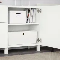 Comodă Ikea Besta/Lappviken/Stubbarp 74 x 180 x 42 / MDF / Alb photo 5