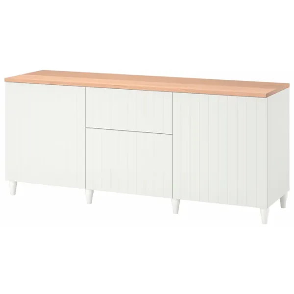 Comodă Ikea Besta/Sutterviken/Kabbarp 76 x 180 x 42 / MDF / Alb photo 1