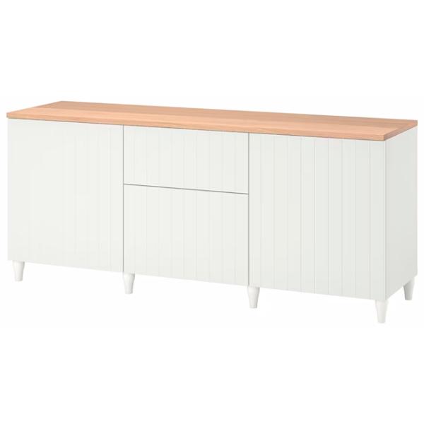 Comodă Ikea Besta/Sutterviken/Kabbarp 76 x 180 x 42 / MDF / Alb photo 1