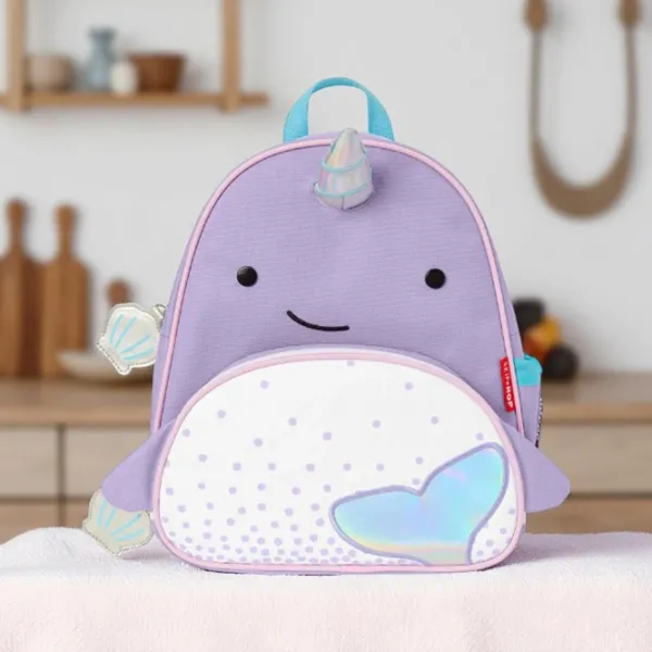 Ghiozdan pentru copii Skip Hop Zoo Balena / White Violet / photo 4