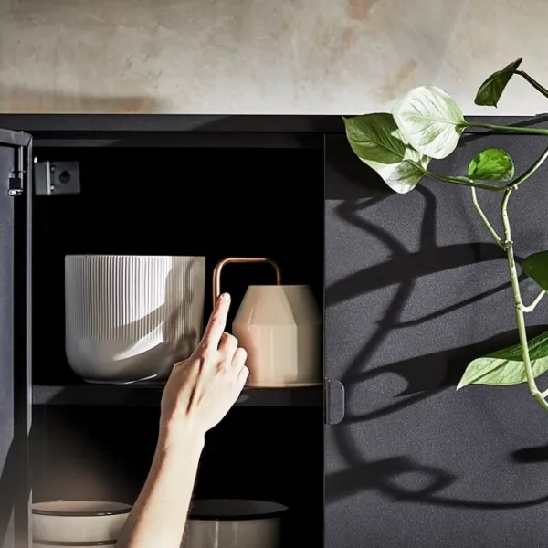 Comodă Ikea Bror  66 x 76 x 40 / Oțel / Black photo 6