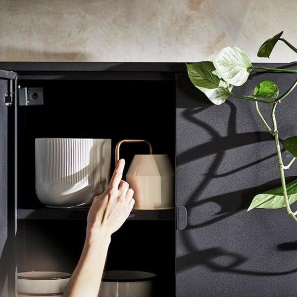 Comodă Ikea Bror  66 x 76 x 40 / Oțel / Black photo 6