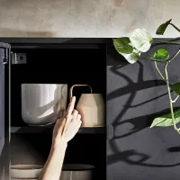 Comodă Ikea Bror 66 x 76 x 40 / Oțel / Black photo 6