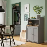 Comodă Ikea Hauga 116 x 70 x 46 / MDF / Gray photo 2