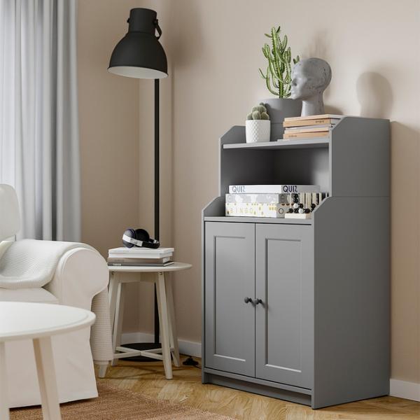 Comodă Ikea Hauga 116 x 70 x 46 / MDF / Gray photo 3