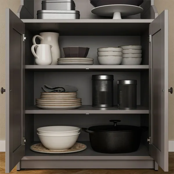 Comodă Ikea Hauga 116 x 70 x 46 / MDF / Gray photo 7