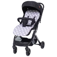 Salteluța pentru cărucior Lorelli Memory Mat Bumbac, Poliester / Stele / Beige photo 2