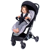 Salteluța pentru cărucior Lorelli Memory Mat Bumbac, Poliester / Stele / Beige photo 3