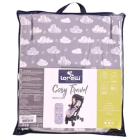 Salteluța pentru cărucior Lorelli Memory Mat Bumbac, Poliester / Stele / Beige photo 4