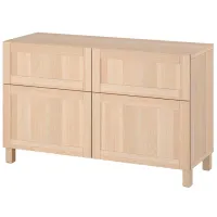 Комод Ikea Besta/Hanviken/Stubbarp 74 x 120 x 42см / МДФ / Имитация Состаренного Дуба