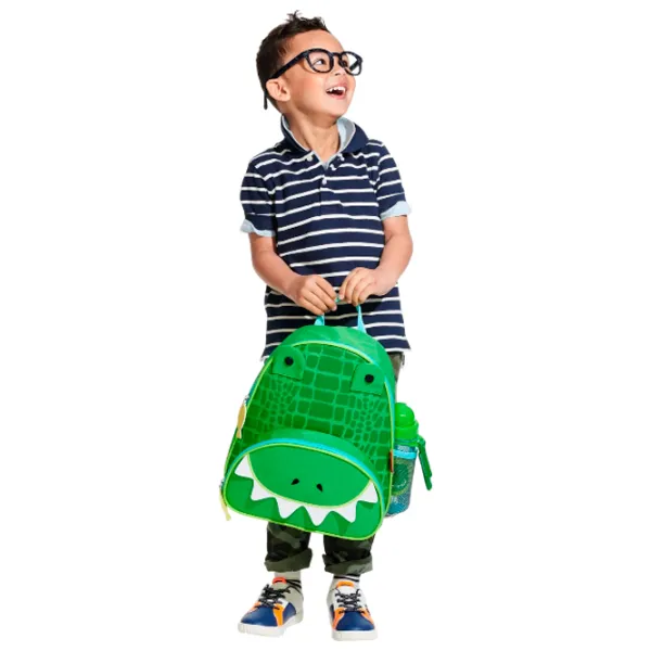 Ghiozdan pentru copii Skip Hop Zoo Crocodil / Brown Green / photo 5