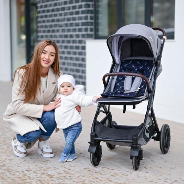 Матрасик для коляски Lorelli Stroller Liner  Хлопок, Хлопок / Лес / Серый photo 2